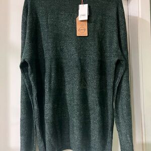 Weatherproof Men's Evergreen Green Crewneck Sweater